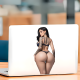 A sexy woman with tattoos, durable and weather-resistant, perfect for outdoor gear and vehicles. Vinyl stickers are suitable for cars, motorcycles, laptops, computers, backpacks, water bottles, and more.