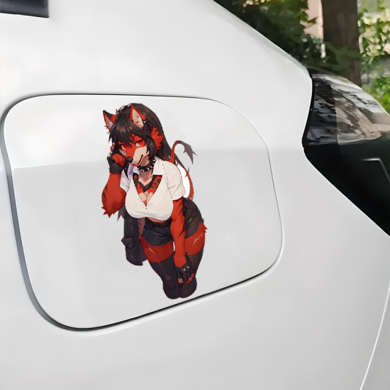 Red Furry with Lamborghini, great for adding a pop of color to your fridge or freezer.