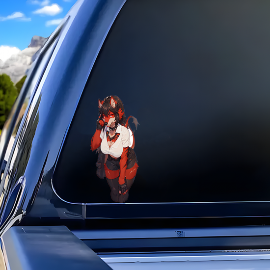 Red Furry with Lamborghini, great for adding a pop of color to your fridge or freezer.