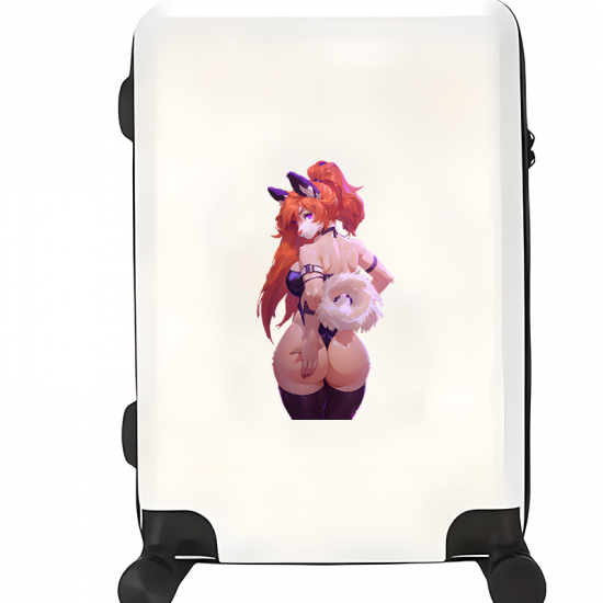 Furry Fox Girl Art Print, vibrant colors perfect for art projects, collages, and crafts.