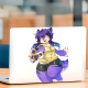 Purple Furry Character with Yellow Hoodie, ideal for personalizing your workspace, desk, monitor, and keyboard.