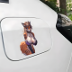 Furry Fox Girl with Lamborghini Car Sticker, suitable for computers,laptops, water bottles,suitcases,cars, and other surfaces. Vinyl car decals suitable for cars,motorcycles,laptops, computers, backpacks, water bottles, and more.