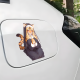 Tiger Nun Anime Sticker Decal, great for decorating notebooks, journals, scrapbooks, and gift packages. Vinyl car decals suitable for cars, motorcycles, laptops, computers, backpacks, water bottles, and more.