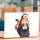 Tiger Nun Anime Sticker Decal, great for decorating notebooks, journals, scrapbooks, and gift packages. Vinyl car decals suitable for cars, motorcycles, laptops, computers, backpacks, water bottles, and more.