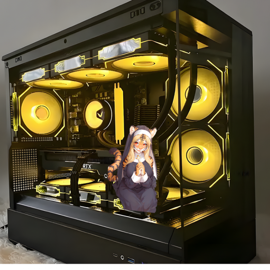 Tiger Nun Anime Sticker Decal, great for decorating notebooks, journals, scrapbooks, and gift packages. Vinyl car decals suitable for cars, motorcycles, laptops, computers, backpacks, water bottles, and more.