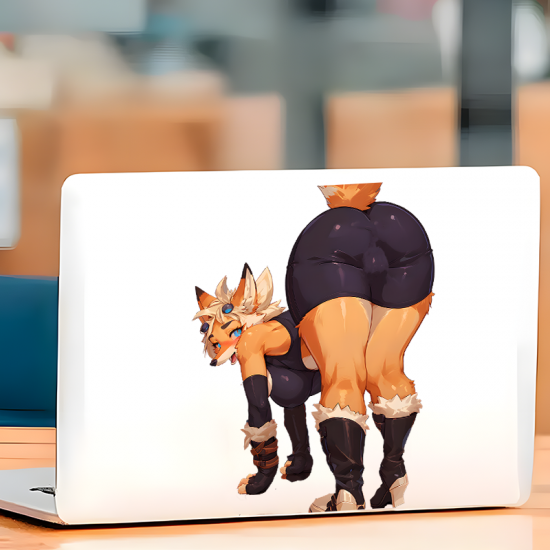 Anthro Fox Girl Booty Car Sticker, the perfect finishing touch for your scrapbooking masterpiece. Vinyl car decals suitable for cars, motorcycles, laptops, computers, backpacks, water bottles, and more.