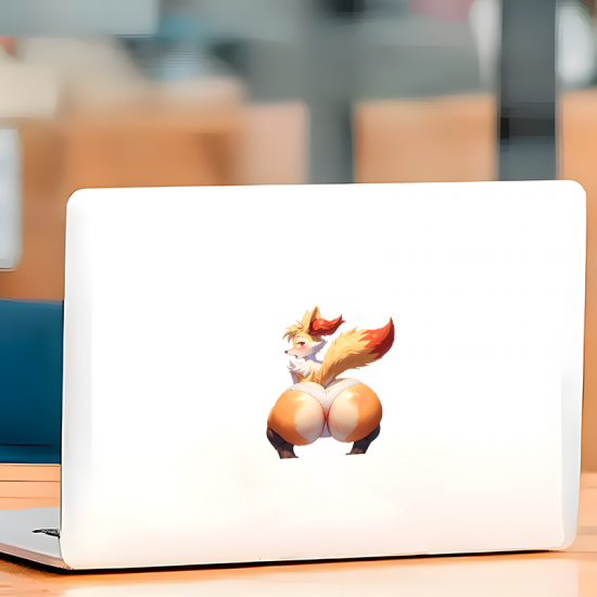 Braixen Booty Car Sticker Decal, ideal for water bottles, hydro flasks, phones, tablets, and car bumpers. Vinyl car decals suitable for cars, motorcycles, laptops, computers, backpacks, water bottles, and more.