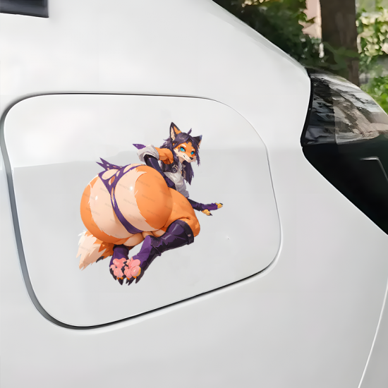 Sexy Furry Fox Girl Sticker Decal, make your belongings stand out with this unique vinyl sticker. Vinyl car decals suitable for cars, motorcycles, laptops, computers, backpacks, water bottles, and more.