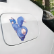 Blue Furry Girl Car Decal - VIP-89, a fun way to personalize your lunch box, cooler, or thermos. Vinyl car decals suitable for cars, motorcycles, laptops, computers, backpacks, water bottles, and more.