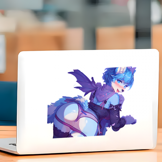 Lewd Furry Bat Girl Car Decal, ideal for water bottles, hydro flasks, phones, tablets, and car bumpers. Vinyl car decals suitable for cars, motorcycles, laptops, computers, backpacks, water bottles, and more.