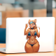 Bikini Furry Fox Girl Sticker Decal, looks amazing on phone cases, tablets, gaming consoles, and controllers. Vinyl car decals suitable for cars, motorcycles, laptops, computers, backpacks, water bottles, and more.