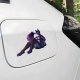 Anthro Wolf Girl on Car Sticker, residue-free removal, perfect for rented spaces and laptops. Vinyl car decals suitable for cars, motorcycles, laptops, computers, backpacks, water bottles, and more.