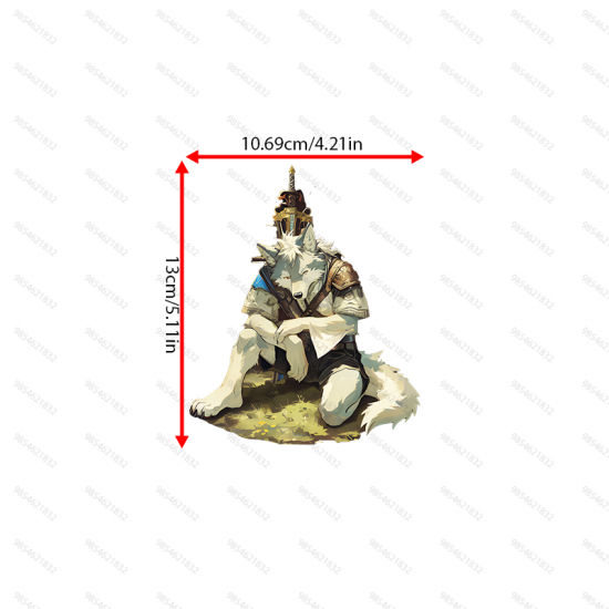 Armored Wolf Warrior with Sword and Car Sticker, adds style to your daily planner, notebook, and office supplies. Vinyl car decals suitable for cars, motorcycles, laptops, computers, backpacks, water bottles, and more.