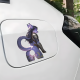 Furry Knight with Lamborghini Sticker, vibrant colors perfect for art projects, collages, and crafts. Vinyl car decals suitable for cars, motorcycles, laptops, computers, backpacks, water bottles, and more.