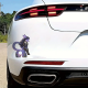 Furry Knight with Lamborghini Sticker, vibrant colors perfect for art projects, collages, and crafts. Vinyl car decals suitable for cars, motorcycles, laptops, computers, backpacks, water bottles, and more.