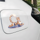 Tiger Furry Bikini Car Decal Sticker, water-resistant sticker suitable for mugs, cups, and tumblers. Vinyl car decals suitable for cars, motorcycles, laptops, computers, backpacks, water bottles, and more.