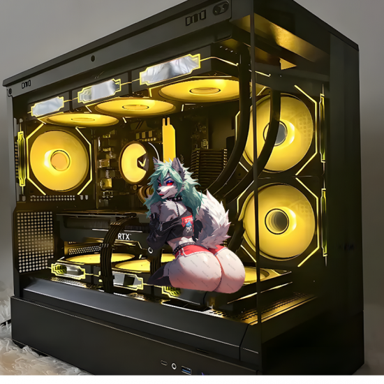 Rocker Roxanne Wolf - Sexy Furry Decal, designed for MacBooks, iPhones, travel cases, guitars, and fridges. Vinyl car decals suitable for cars, motorcycles, laptops, computers, backpacks, water bottles, and more.