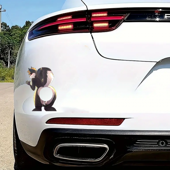 Furry with Lambo Sticker, suitable for smooth surfaces like glass, mirrors, windows, and tiles. Vinyl car decals suitable for cars, motorcycles, laptops, computers, backpacks, water bottles, and more.
