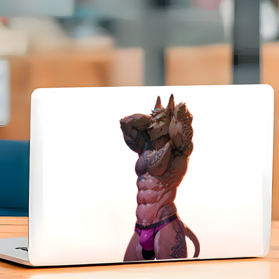 Muscular Furry Wolf with Lamborghini Sticker, easy to apply on cars, trucks, vans, and recreational vehicles. Vinyl car decals suitable for cars, motorcycles, laptops, computers, backpacks, water bottles, and more.