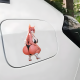 Sexy Furry Bikini Girl with Car Sticker, make your belongings stand out with this unique vinyl sticker. Vinyl car decals suitable for cars, motorcycles, laptops, computers, backpacks, water bottles, and more.