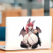 Bat-Winged Furry Waifu Sticker/Decal, the perfect finishing touch for your scrapbooking masterpiece. Vinyl car decals suitable for cars, motorcycles, laptops, computers, backpacks, water bottles, and more.