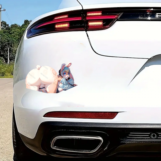 Bunny Girl Lying Down Sticker, looks amazing on phone cases, tablets, gaming consoles, and controllers. Vinyl car decals suitable for cars, motorcycles, laptops, computers, backpacks, water bottles, and more.