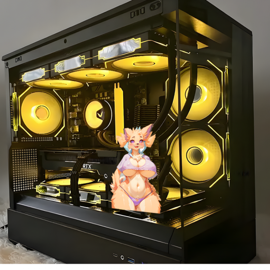 Furry Girl with Sports Car Sticker, stylish addition to your iPad, Kindle, e-reader, and tablet cases. Vinyl car decals suitable for cars, motorcycles, laptops, computers, backpacks, water bottles, and more.