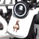 Sexy Bunny Girl with Supercar Sticker, high-quality vinyl for personalized decoration of laptops and water bottles. Vinyl car decals suitable for cars, motorcycles, laptops, computers, backpacks, water bottles, and more.