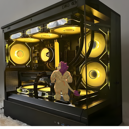 Muscular Lion Furry with Lollipop and Car Sticker, perfect for decorating bicycle frames, helmets, and accessories. Vinyl car decals suitable for cars, motorcycles, laptops, computers, backpacks, water bottles, and more.