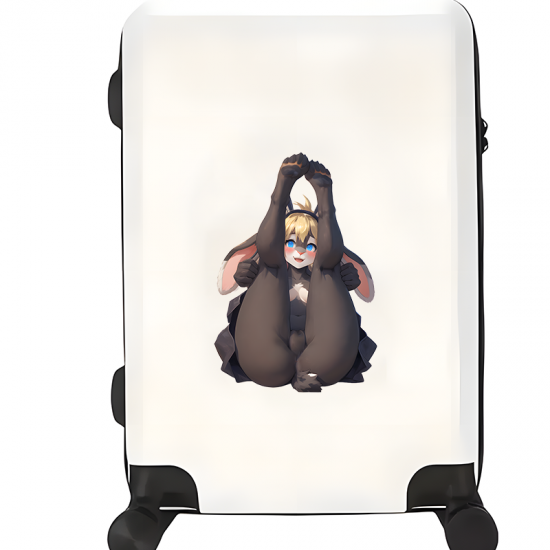 Bunny Boy Showing Off Sticker, suitable for adding character to your car's rear windshield. Vinyl car decals suitable for cars, motorcycles, laptops, computers, backpacks, water bottles, and more.