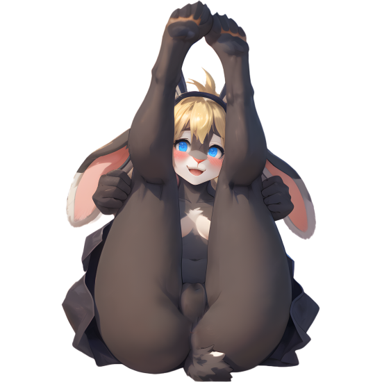 Bunny Boy Showing Off Sticker, suitable for adding character to your car's rear windshield. Vinyl car decals suitable for cars, motorcycles, laptops, computers, backpacks, water bottles, and more.