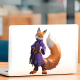 Anthro Fox Mage Sticker/Decal, suitable for fixing up old furniture or adding flair to new items. Vinyl car decals suitable for cars, motorcycles, laptops, computers, backpacks, water bottles, and more.