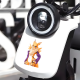 Anthro Fox with Lamborghini Sticker, perfect for decorating bicycle frames, helmets, and accessories. Vinyl car decals suitable for cars, motorcycles, laptops, computers, backpacks, water bottles, and more.