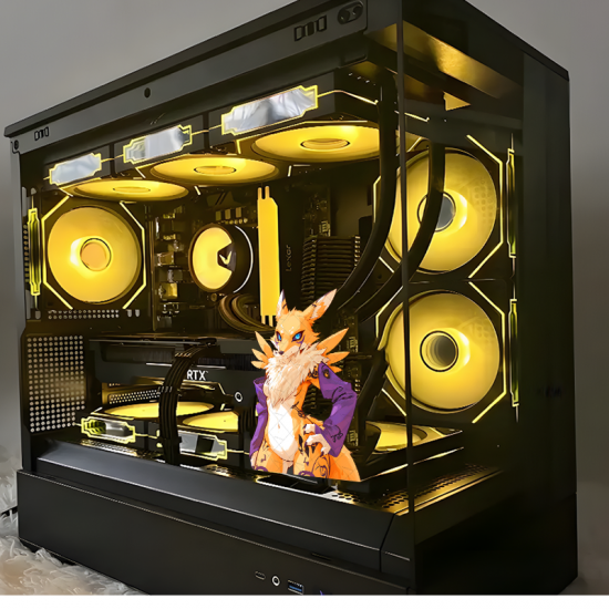 Anthro Fox with Lamborghini Sticker, perfect for decorating bicycle frames, helmets, and accessories. Vinyl car decals suitable for cars, motorcycles, laptops, computers, backpacks, water bottles, and more.