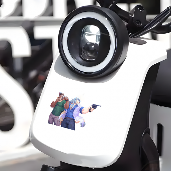 Furry Gangster Car Decal/Sticker, great for DIY projects, greeting cards, and holiday decorations. Vinyl car decals suitable for cars, motorcycles, laptops, computers, backpacks, water bottles, and more.