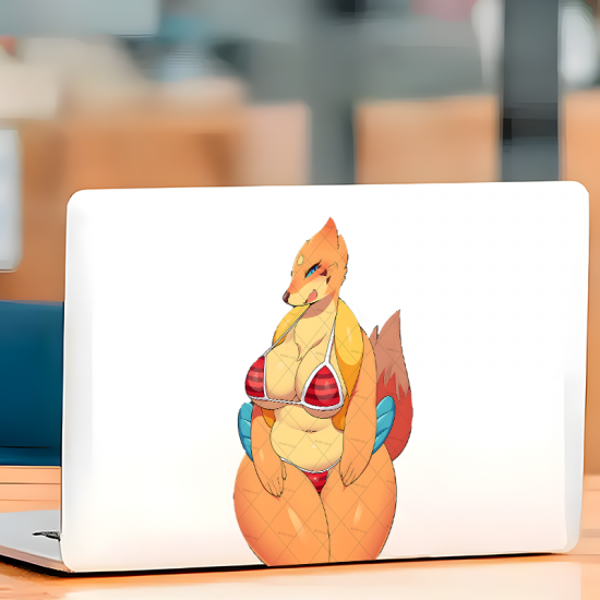 Bikini Fox Anthro Lamborghini Decal, excellent for decorating bedroom doors, lockers, and furniture. Vinyl car decals suitable for cars, motorcycles, laptops, computers, backpacks, water bottles, and more.