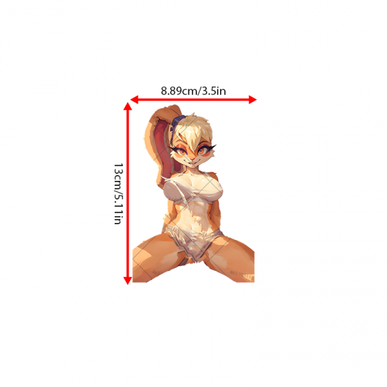 Lola Bunny Car Decal, perfect for customizing your laptop, skateboard, luggage, and bedroom walls.Vinyl car decals suitable for cars, motorcycles,laptops, computers, backpacks, water bottles, and more.