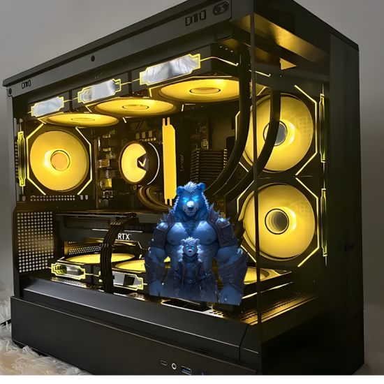 Armored Bear Duo Sticker, water-resistant sticker suitable for mugs, cups, and tumblers. Vinyl car decals suitable for cars, motorcycles, laptops, computers, backpacks, water bottles, and more.