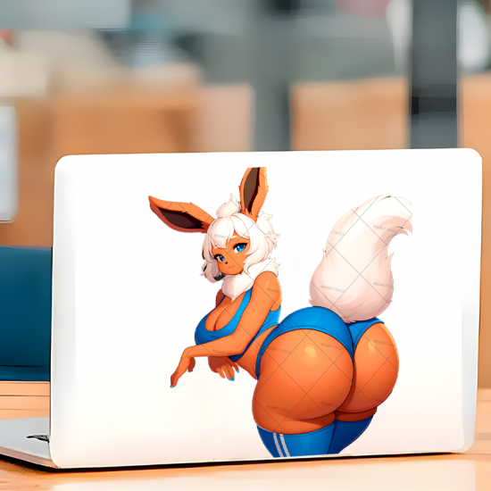 Flareon Girl Anime Car Sticker Decal, versatile decal for tablets, smartphones, and power banks. Vinyl car decals suitable for cars, motorcycles, laptops, computers, backpacks, water bottles, and more.