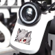 Peek Anime Wolf Girl Red Eyes Sticker Decal, a fun way to personalize your lunch box, cooler, or thermos. Vinyl car decals suitable for cars, motorcycles, laptops, computers, backpacks, water bottles, and more.