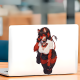 Red Furry Girl with Lamborghini Sticker, high definition print suitable for collectors and fans. Vinyl car decals suitable for cars, motorcycles, laptops, computers, backpacks, water bottles, and more.