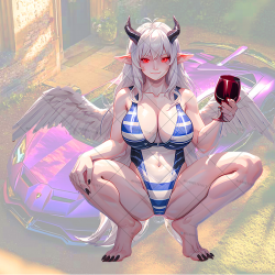 Wine Drinking Succubus Sticker, stylish addition to your iPad, Kindle, e-reader, and tablet cases. Vinyl car decals suitable for cars, motorcycles, laptops, computers, backpacks, water bottles, and more.