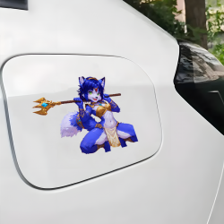 Krystal (Star Fox) Furry Decal/Sticker, great for adding a pop of color to your fridge or freezer. Vinyl car decals suitable for cars, motorcycles, laptops, computers, backpacks, water bottles, and more.