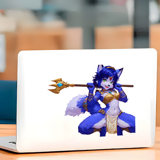 Krystal (Star Fox) Furry Decal/Sticker, great for adding a pop of color to your fridge or freezer. Vinyl car decals suitable for cars, motorcycles, laptops, computers, backpacks, water bottles, and more.