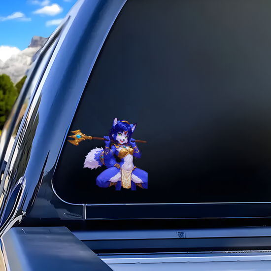 Krystal (Star Fox) Furry Decal/Sticker, great for adding a pop of color to your fridge or freezer. Vinyl car decals suitable for cars, motorcycles, laptops, computers, backpacks, water bottles, and more.
