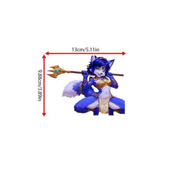Krystal (Star Fox) Furry Decal/Sticker, great for adding a pop of color to your fridge or freezer. Vinyl car decals suitable for cars, motorcycles, laptops, computers, backpacks, water bottles, and more.