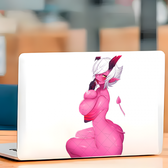 Succubus Pink Demon Girl Car Decal Sticker, stylish addition to your iPad, Kindle, e-reader, and tablet cases. Vinyl car decals suitable for cars, motorcycles, laptops, computers, backpacks, water bottles, and more.