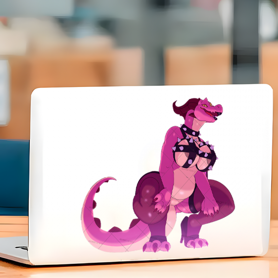 Pink Dragon Girl Sticker with Lamborghini, suitable for decorating envelopes, letters, and invitation cards. Vinyl car decals suitable for cars, motorcycles, laptops, computers, backpacks, water bottles, and more.