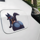 Lucario Booty Car Decal, great for decorating notebooks, journals, scrapbooks, and gift packages. Vinyl car decals suitable for cars, motorcycles, laptops, computers, backpacks, water bottles, and more.