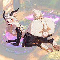 Horned Wolf Car Sticker VIP-200, cute design suitable for party favors, goodie bags, and rewards. Vinyl car decals suitable for cars, motorcycles, laptops, computers, backpacks, water bottles, and more.